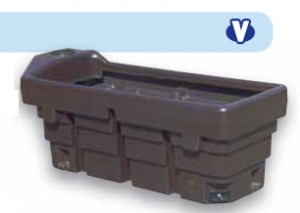 Прямоугольная поилка из очень стойкого полиэтилена PREBAC 400 R