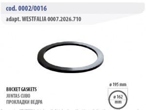 Прокладки ведра - Westfalia 0007.2026.710