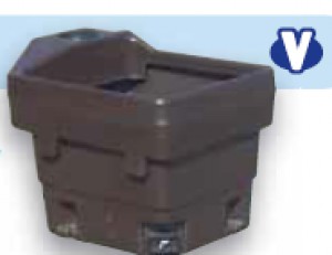 Прямоугольная поилка из очень стойкого полиэтилена PREBAC 190 Л