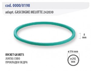 Прокладки ведра - Gascoigne Melotte 242030