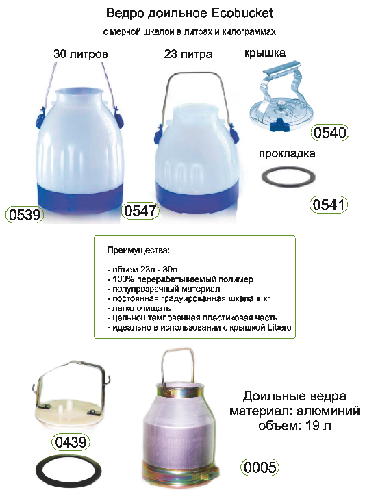 Ведро доильное Ecobucket Ведро доильное Ecobucket