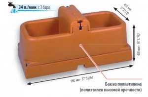 Поилка с двойным подходом из полиэтилена ISOBAC