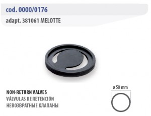 Невозвратные клапаны - Melotte 0000-0176