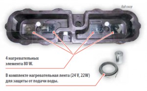 Большая поилка для стойловых животных MULTI 220 EL 24 V / 342 W